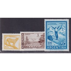 ARGENTINA 1969 GJ 1471/3 SERIE DE ESTAMPILLAS NUEVAS MINT U$ 27,50